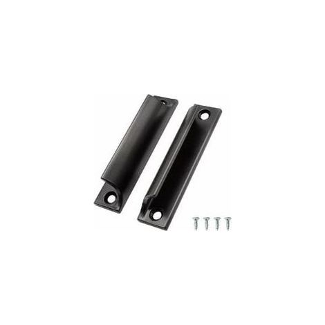 2 Pièces Poignée de Porte Coulissante, Aluminium Poignée Meuble, Poignee de Meuble Cuisine Noir, Disponible pour Portes de Balcon, Portes Coulissantes, Tiroirs (1/5)