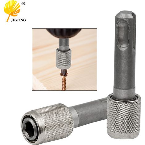 Adaptateur pour tige ronde vers tige hexagonale, convertisseur pour perceuse à percussion, outil adaptateur pour douille de foret à percussion (1/5)