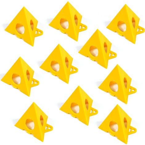 10 pièces support de peinture trépied conique mini triangulaire pour artiste menuisier, jaune (1/5)