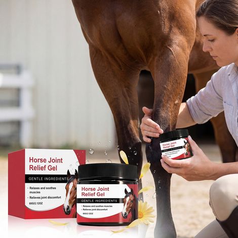 Gel de soin pour chevaux : hydrate et apaise la peau du cheval après l’entraînement formule douce adaptée à une utilisation en élevage équin – 60 g (1/5)