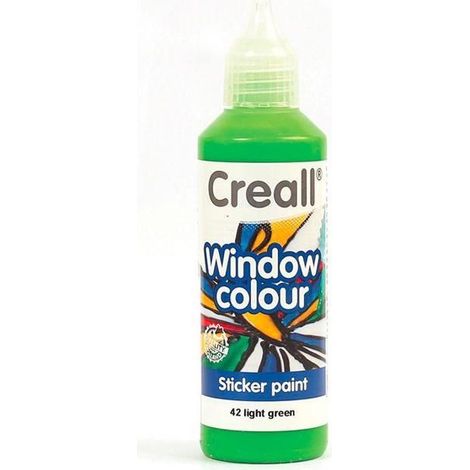 Peinture repositionnable pour vitres Creall Glass 80 ml - vert clair