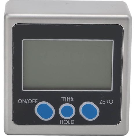 4x90° Magnetische digitale Wasserwaage, elektronischer Winkelmesser, Neigungsmesser mit einseitiger magnetischer Digitalanzeige (1/5)