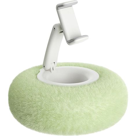 Support tablette et téléphone pliable vert, réglable à 360°, coussin de maintien, pour lit, canapé, lecture et bureau (1/5)