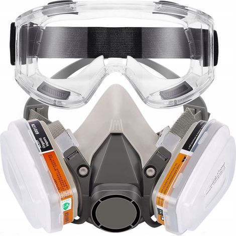 PAINT MASK HALF MASK 6200 + 2x CARBON-PATRONEN + 12x FILTER + BRILLE