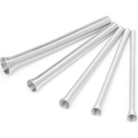 5 cintreuses à ressort en acier super élastique de 21 cm pour tubes de cintrage de câbles électriques en PVC. (1/5)