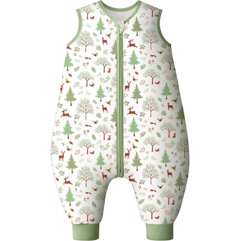 Gigoteuse Bébé avec Pieds Coton Gigoteuse Tog 2.5 sac de Couchage Toute l'année pour 6-18 Mois Enfants Garçons Filles 70cm (1/5)