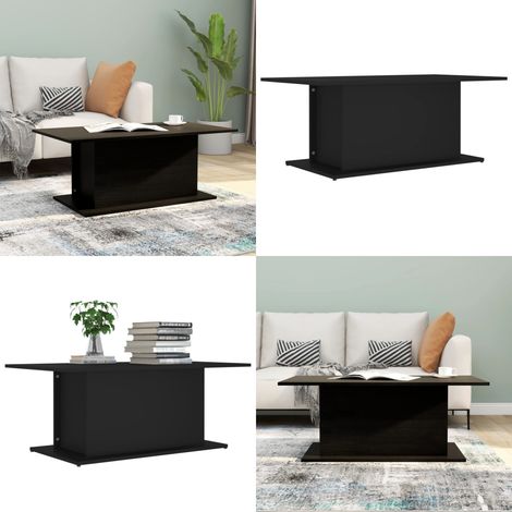 Couchtisch Schwarz 102x55,5x40 cm Holzwerkstoff - Schwarzer Couchtisch - Holzwerkstoff Couchtisch - Wohnzimmertisch - Beistelltisch - Nähtisch - Home & Living (1/5)