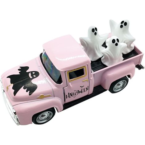 Décorations d'Halloween pour bureau, camion fantôme, décoration saisonnière (1/5)