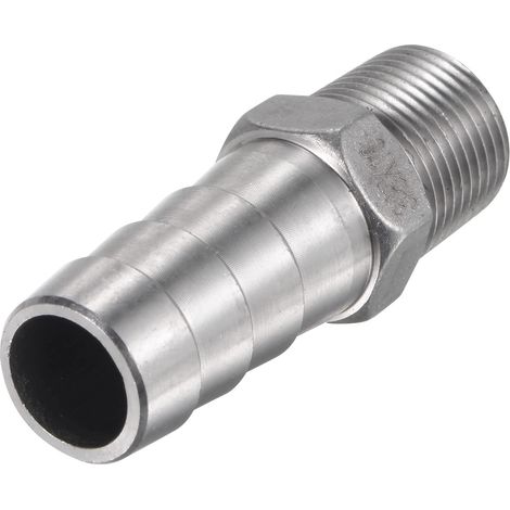 Raccord Cannelé Tuyau Barbillon 16mm OD x 3/8PT Mâle Filetage (1/5)