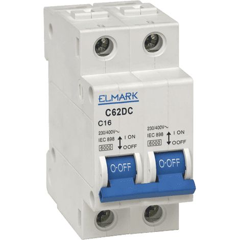 Disjoncteur miniature MCB DC 2 pôles Courbe C 25A 41183