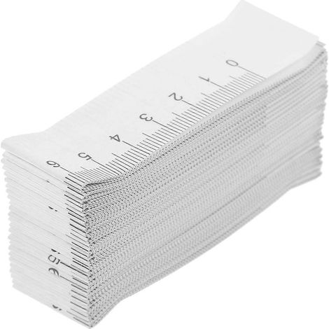 100 doppelseitige Einweg-Papiermessbänder zur Wundmessung – 100,00 x 2,50 x 0,01 cm (1/4)