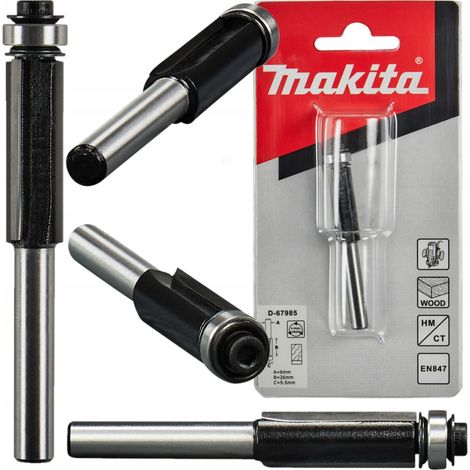 FRESA MAKITA GAMBO 6mm DIAMETRO 9,5mm, HM - D-67985