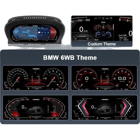 Tableau de bord numérique, Carplay sans fil, Navigation en temps réel, Version Carplay E60 (1/2)