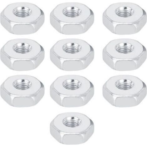 10 Pièces Guidon Chaîne Protège-Écrous Hexagonaux 8mm en Acier Inoxydable pour Tronçonneuse - (1/5)