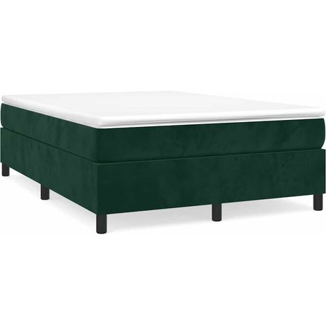 Maison Exclusive - Boxspringbettgestell Dunkelgrün 140x200 cm Sam