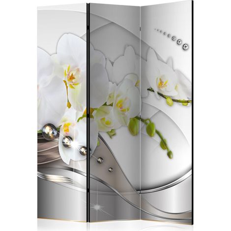 Paravent 3 Volets "Pearl Dance of Orchids" 135x172cm (1/2)