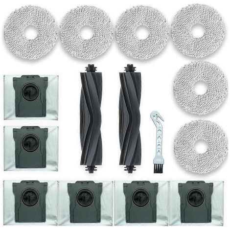 Zubehörsets für den Ecovacs Deebot Mini Staubsauger: Hauptbürste, Reinigungstücher, Filter, Staubbeutel, Seitenbürsten (1/5)