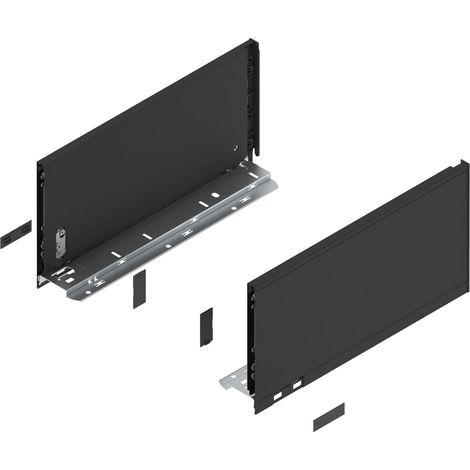 Blum LEGRABOX pure Zarge, H=177 mm, NL=350 mm, carbonschwarz matt, links/rechts (1/4)