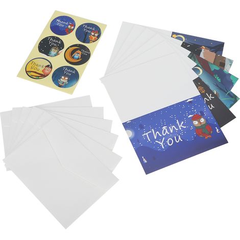 Multi‑Styling Paper Gift Cartoon Thanksgiving Blank Greeting Card with Envelope and Sticker (1/5)