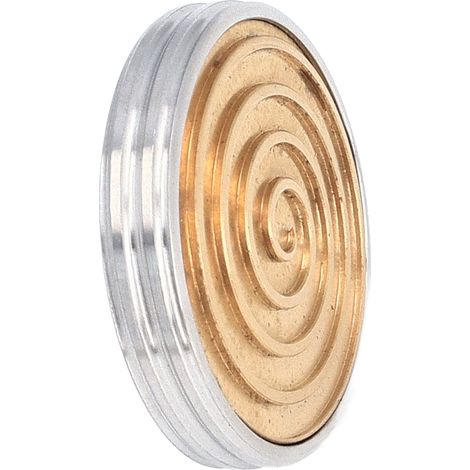 Jouet de bureau rotatif pour les doigts, en métal, pour soulager le stress et la relaxation, idéal pour tous les âges. Acier inoxydable et laiton. (1/5)