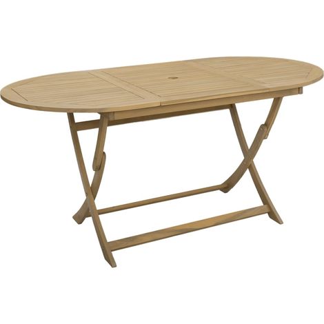 Mesa de jardín plegable madera maciza de acacia 160x85x75 cm vidaXL