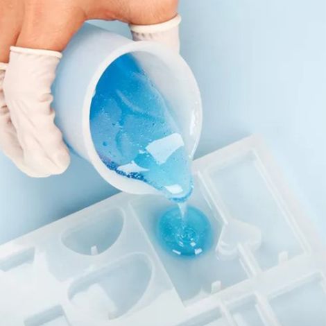 Outil de mélange de colle, gobelet doseur en silicone, bâtonnets mélangeurs, repose-doigts, loisirs créatifs en résine, outils de moulage (1/5)
