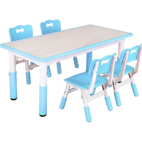 Juego de mesa infantil, altura regulable, diseño moderno y minimalista. (1/2)