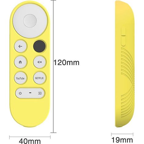 Étui en silicone pour télécommande Google, coque de protection pour télécommande vocale Google TV 2020 (1/5)