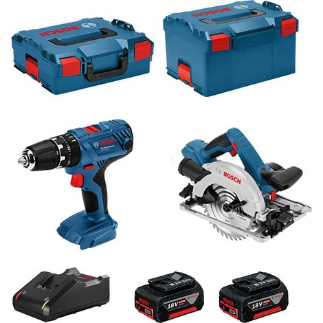BOSCH Kit 18V BSK182M2C (GSB 18V-21 + GKS 18-57G + 2 x 4,0 Ah + GAL18V-40 + L-Boxx 136 + L-Boxx 238)