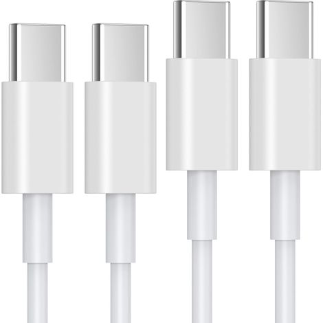 Câble de charge rapide Apple USB-C vers USB-C pour iPhone 15, 20 W, lot de 2, 1 m (1/5)
