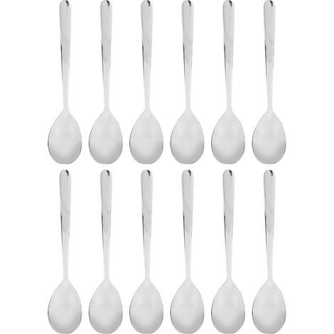 Ensemble de 12 couverts en acier inoxydable pour restaurant - Cuillères, fourchettes, couteaux