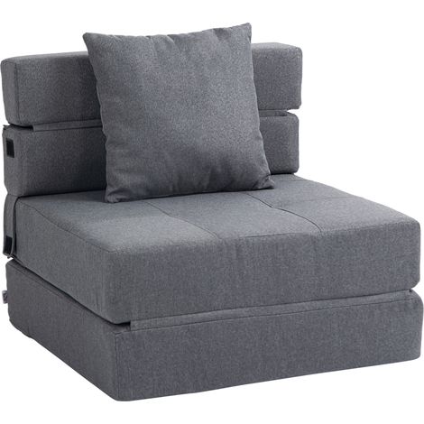 Chauffeuse lit LEON gris foncé (1/5)