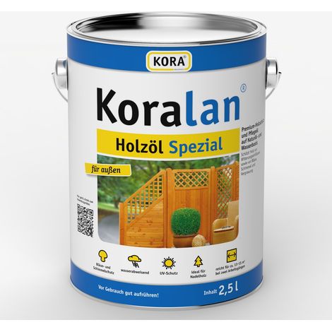 KORALAN Holzöl Spezial, Bangkirai, 2,5 Ltr (1/2)