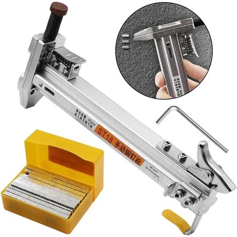 Outil À Clouer Pour Goulotte De Câble - Outil À Clous En Métal Pour Fixation De Conduits - 215 X 103,5 X 30 Mm - 1 Pièce (1/5)