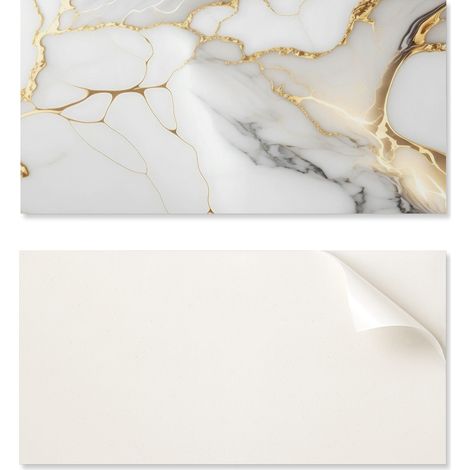 Suelo vin铆lico autoadhesivo con estampado de elegante dise帽o de m谩rmol, 6x60x30 cm.