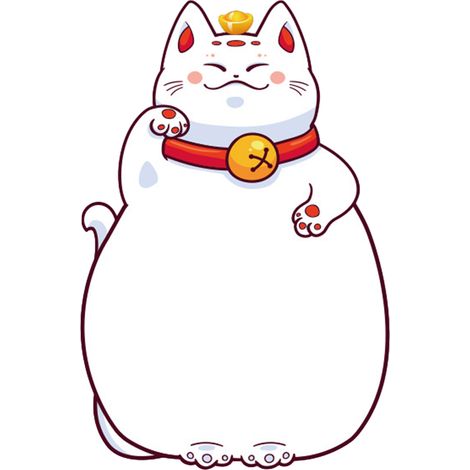 Tableau blanc magnétique pour réfrigérateur, en PVC souple à forte adhérence, en forme mignonne de chat porte-bonheur, avec stylo et gomme (43,2 x 43,4 cm / 17 x 17,1 pouces)