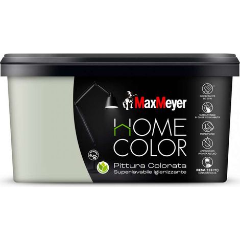 MaxMeyer Idropittura Igienizzante Salvia 2,5L Finitura Opaca Interni (1/4)
