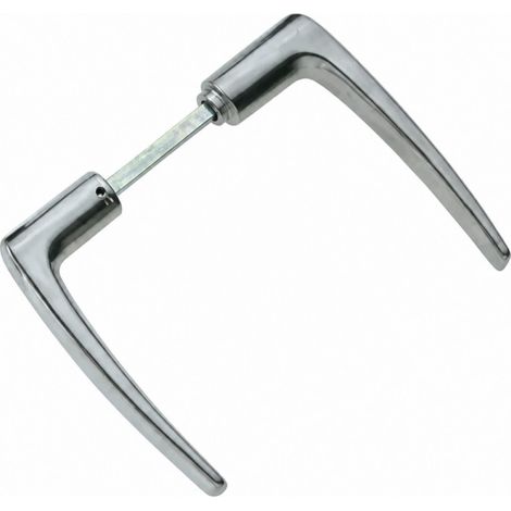 Maniglia della porta a doppio cantilever in alluminio lucidato
