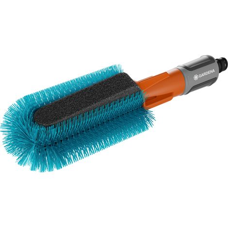 GARDENA Spazzola bike Cleansystem per la pulizia di biciclette, con spugna delicata per i raggi, flusso d'acqua regolabile (18848-20) (1/5)