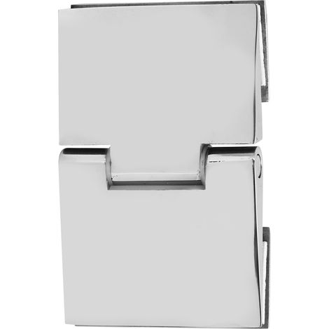 Charnière biseautée double face en acier inoxydable pour porte de douche en verre de 8 à 12 mm (1/5)