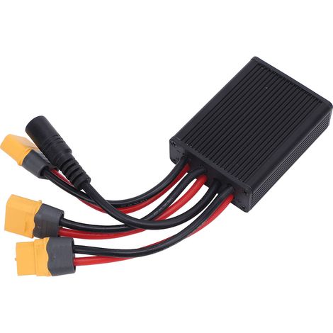 Convertisseur de décharge de batterie double électrique 20 V à 72 V 30 A avec commutateur et équilibreur pour double batterie et port de charge pour modification (1/5)