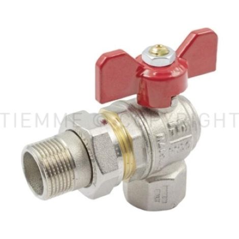 Valvola a squadra con sfera 1 pollice pn30 passaggio totale iso 228 tiemme 2120016