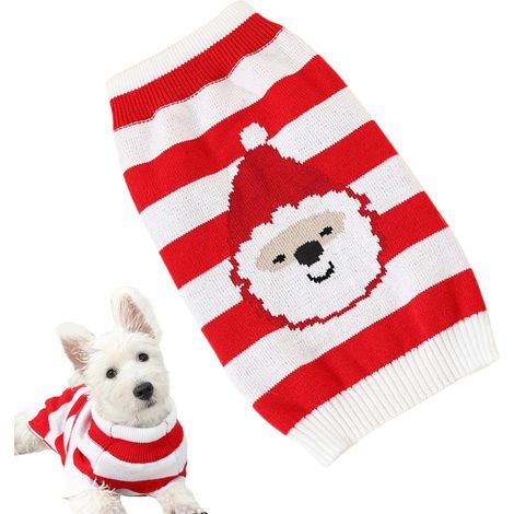 Christmas Dog Sweater Warm Dog Shirts Soft Sweater Breathable (1/5)
