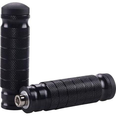 2pcs Cale Pied Moto Repose-Pieds CNC Arrière Universel 8mm Antidérapant Repose-Pieds Pédales (1/3)