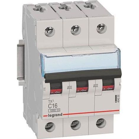 Interrupteur et disjoncteur Legrand tx3 16A 10kA
