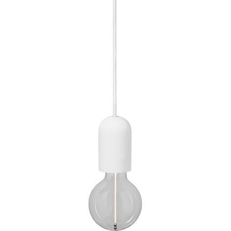 OSRAM Suspension Vintage 1906® ROUND PLASTER E27, blanc, max. 25 W (LED 15 W), culot E27, rosace ronde, suspension d'intérieur, à combiner avec des lampes 1906 Vintage ou intelligentes