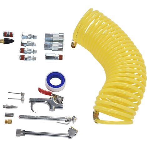 Kit de tuyau pour compresseur d'air, raccord rapide industriel 1/4 pouce NPT, kit de souffleur de poussière (1/5)