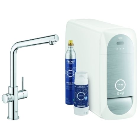 Grohe Blue Home Einhand-Spültischarmatur Starter Kit, Ausladung