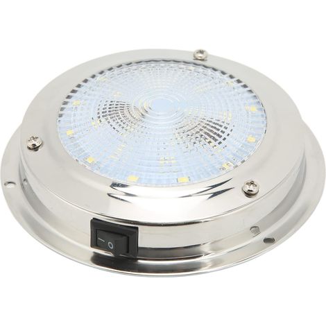 Marine-LED-Deckenleuchte – 1 Stück – Edelstahl 316 – IP65 wasserdicht – 2 W – Für Boote und Wohnmobile – Weiß, 107 mm (1/5)