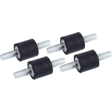 4 Pièces Supports en Caoutchouc M8, Supports de Bobines en Caoutchouc Anti-vibrations, Amortisseurs Bobines (M3 8x8) (1/4)